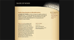 Desktop Screenshot of madeofwood.info